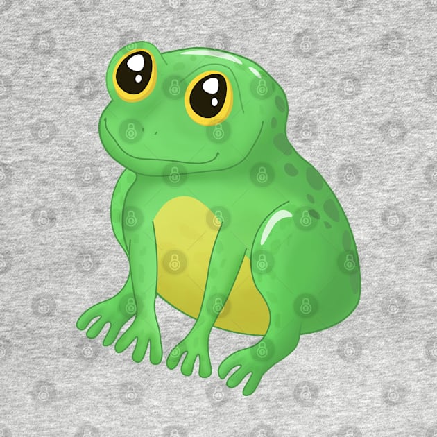 Cute Green Frog by Purrfect